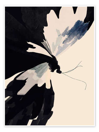Poster Abstrakter Schmetterling