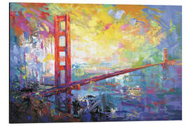Cuadro de aluminio Golden Gate Bridge in San Francisco, California - Leon Devenice