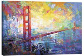 Canvas print Golden Gate Bridge in San Francisco, California - Leon Devenice