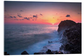 Quadro em acrílico Rocky coast in Crete at sunset - Lucas Tiefenthaler