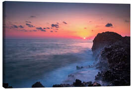 Stampa su tela Rocky coast in Crete at sunset - Lucas Tiefenthaler
