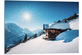 Gallery Print Berghütte in den Alpen