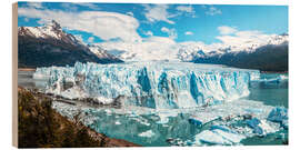 Wood print Perito Moreno Glacier in Patagonia - Lucas Tiefenthaler