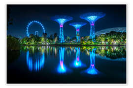 Poster Gardens by the Bay, Singapur - Lucas Tiefenthaler