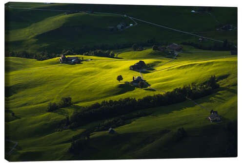 Canvas print Switzerland in summer