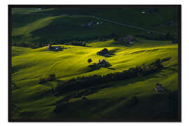 Gerahmter Kunstdruck Schweiz im Sommer