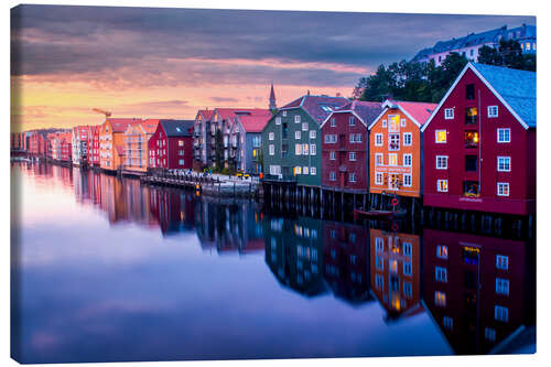 Lienzo Trondheim sunset