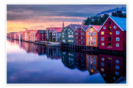 Wall print Trondheim sunset - Lucas Tiefenthaler