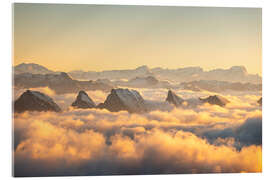 Acrylic print Alpenglow in the Swiss Alps - Lucas Tiefenthaler