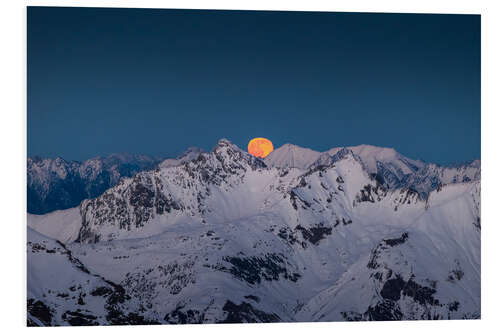 Bilde på skumplate Moonrise in the Alps