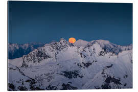 Gallery Print Mondaufgang in den Alpen