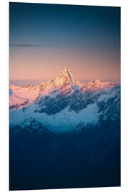 Hartschaumbild Zimba zum Sonnenaufgang