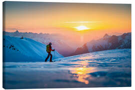 Lienzo Sunset ski tour in Stuben am Arlberg - Lucas Tiefenthaler