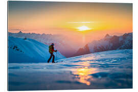 Gallery print Sunset ski tour in Stuben am Arlberg