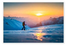 Poster Sunset ski tour in Stuben am Arlberg