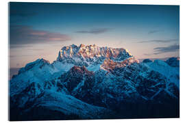 Akryylilasitaulu Rote Wand at sunrise - Lucas Tiefenthaler
