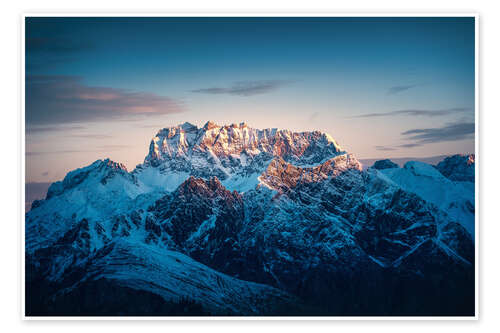 Poster Rote Wand at sunrise