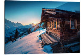 Gallery Print Berghütte in den Alpen