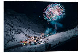 Acrylic print Fireworks in the mountains - Lucas Tiefenthaler