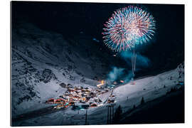 Gallery Print Feuerwerk in den Bergen