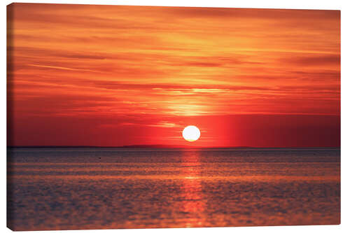 Canvas print Sunset on Lake Constance