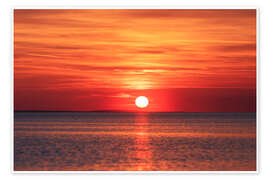 Poster Sunset on Lake Constance