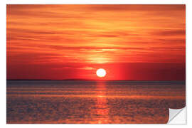 Wandsticker Sonnenuntergang am Bodensee