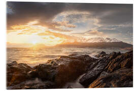 Acrylic print Sunset in Ushuaia, Argentina - Lucas Tiefenthaler