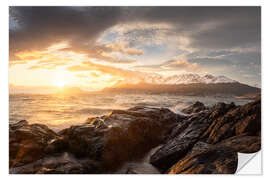 Wandsticker Sonnenuntergang in Ushuaia, Argentinien - Lucas Tiefenthaler