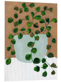 Hartschaumbild Stillleben mit Laub