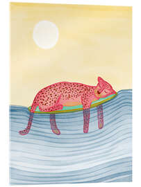 Akrylglastavla Leopard surfer