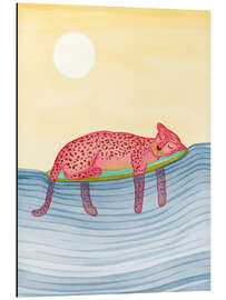 Stampa su alluminio Leopard surfer
