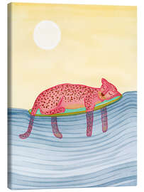 Canvas print Leopard surfer - Nikita Jariwala