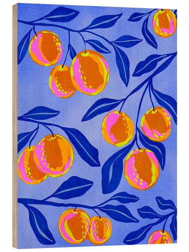 Trätavla Exotic Oranges