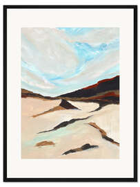 Gerahmter Kunstdruck Berglandschaft