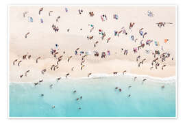 Wall print People at the beach in summer, Greece - Matteo Colombo