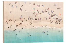Quadro de madeira People at the beach in summer, Greece - Matteo Colombo