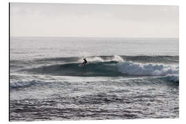 Alubild Surfer reitet auf einer Welle, Gold Coast, Australien