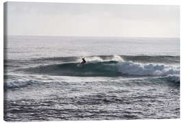 Canvastavla Surfer riding a wave, Gold Coast, Australia - Matteo Colombo