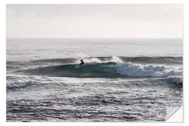 Wandsticker Surfer reitet auf einer Welle, Gold Coast, Australien