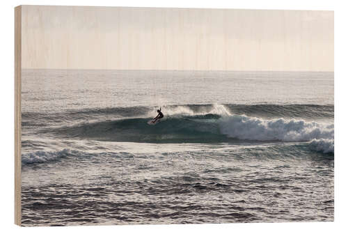 Quadro de madeira Surfer riding a wave, Gold Coast, Australia