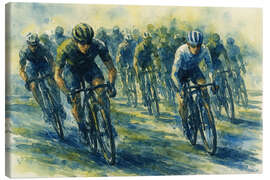 Lienzo The leading group from the peloton - Natalie Bruns