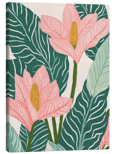 Leinwandbild Pastellflora
