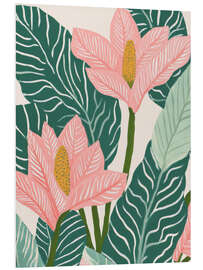 Hartschaumbild Pastellflora