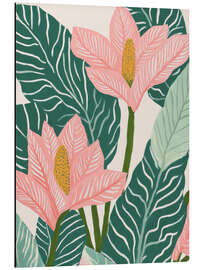 Magnettafel Pastellflora