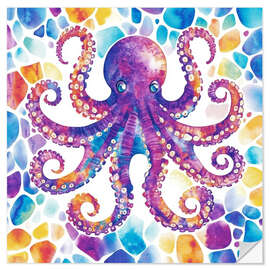 Naklejka na ścianę Octopus