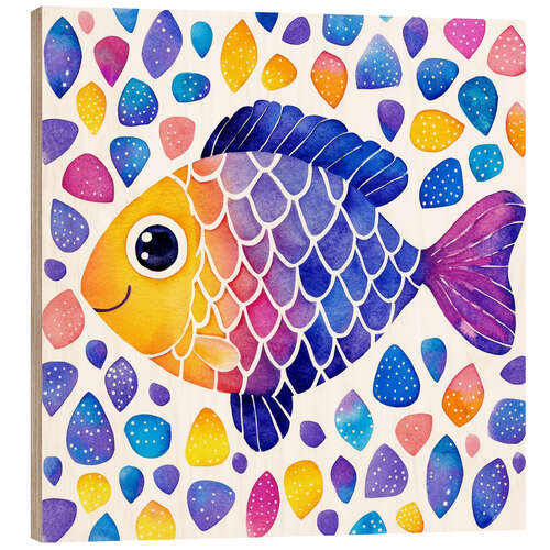 Cuadro de madera Fish