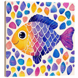 Cuadro de madera Fish - DejaReve