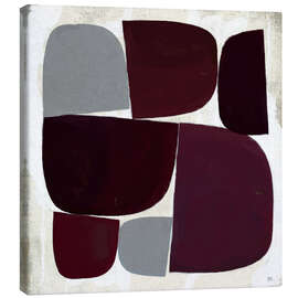 Stampa su tela Burgundy pebbles - Marco Marella