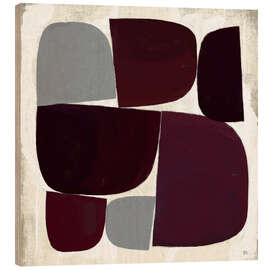 Cuadro de madera Burgundy pebbles - Marco Marella
